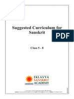 Sanskrit Curriculum Class 5 To 8