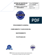 PG-PP-MAN-001 Cumplimiento y ejecución del mantenimiento