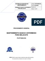 PG-PP-MAN-004 MANTENIMIENTO BASICO E INTERMEDIO PARA MALACATE. Rev 0 010820
