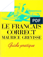 Grevisse - Le Français Correct. Guide Pratique - Duculot (1984)