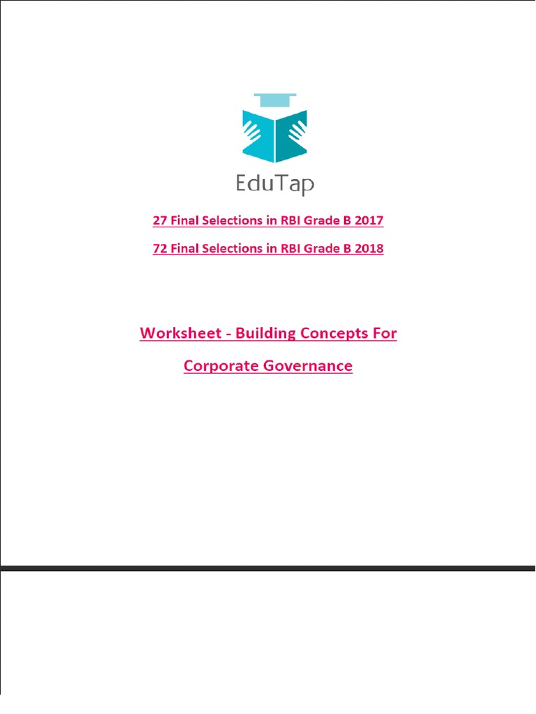 WorkSheet Corporate Governance PDF