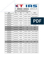 Schedule: GS Foundation Batch 2021-22 Class Venue: Live/Online Only (Through Next IAS APP)