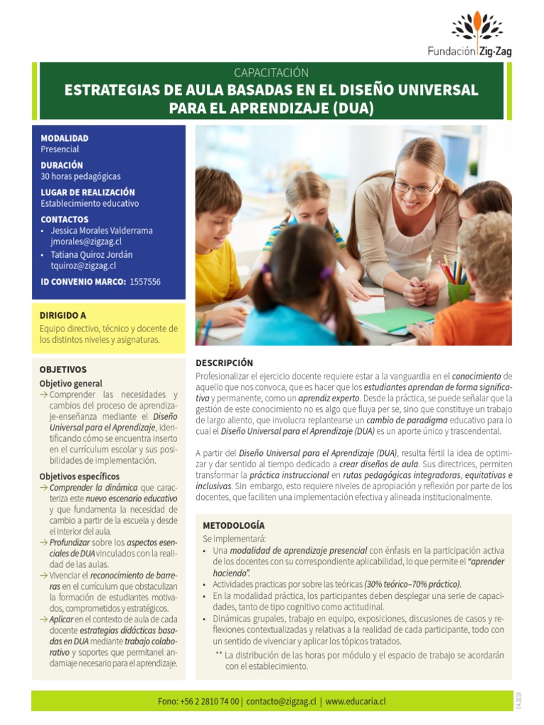 Estrategias DUA para el Aula | PDF | Plan de estudios | Salón de clases