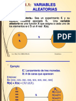 Variables aleatorias discretas y continuas