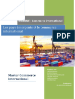 Les pays émergents et le commerce international