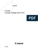 Service Manual: Cassette Cassette Feeding Unit-Y1/Y2