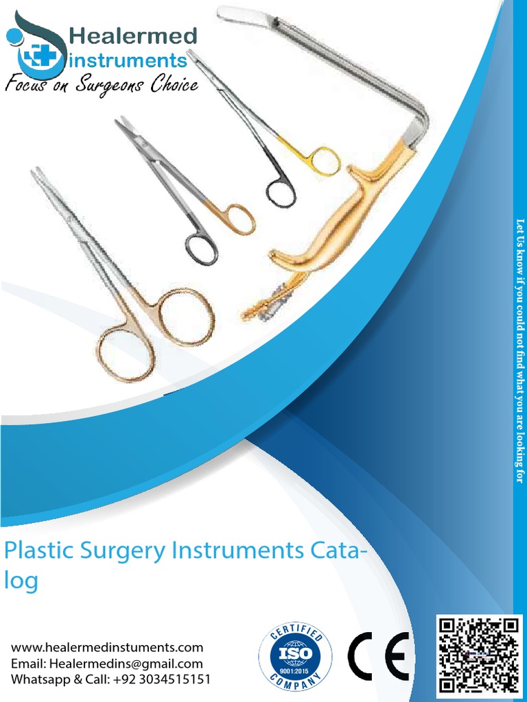 Plastic Surgery Instruments Catalog | PDF | International Organization ...