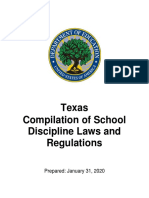 Texas School Discipline Laws and Regulations