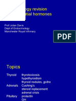 Endocrinology Revision - The Essential Hormones: Prof Julian Davis Dept of Endocrinology Manchester Royal Infirmary