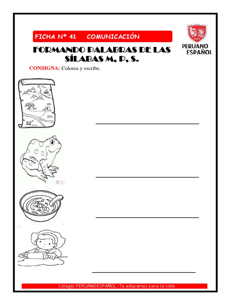 Formando Palabras con M, P y S | PDF