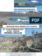 XXIV Congreso Geológico de Bolivia 2021