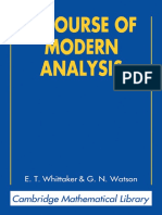 (Cambridge Mathematical Library) Watson, George Neville_Whittaker, Edmund Taylor - A Course of Modern Analysis-Cambridge University Press (1996)