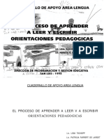 Proceso de Aprender a Leer y Escribir