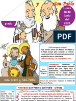 Actividad de Apredizaje 4° - Lunes 28 de Junio Del 2021 - Educación Religiosa