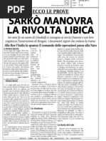 Sarkò manovra la rivolta libica