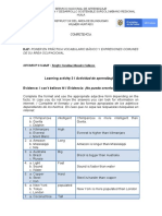 Learning Activity 3 / Actividad de Aprendizaje 3 Evidence: I Can't Believe It! / Evidencia: ¡No Puedo Creerlo!