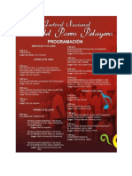 Programa Del 36 Festival Nacional Del Porro Pelayero