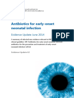 Antibiotics For Early Onset Neonatal Infection Evidence Update June 2014