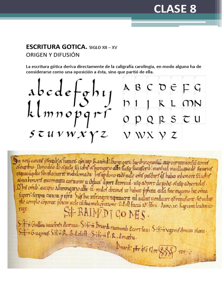Clase8 Gotica | PDF | Johannes Gutenberg | Tipografía, image size:768x1024