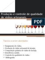 Produção e Controle de Qualidade de Vinhos Artesanais