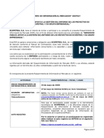 Invitación Requerimiento de Información Al Mercado #4007927