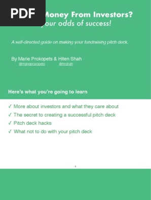 Marie and Hiten's Pitch Deck Workshop