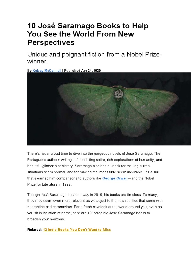 Saramago Books Ranked