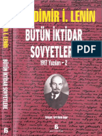 Lenin 1917 Yazıları 2 Bütün İktidar Sovyetlere Agora Kitaplığı