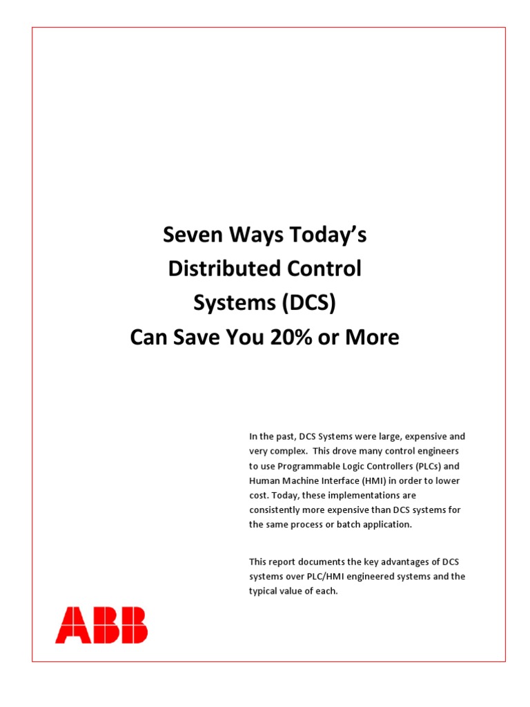 Save 20% with Modern DCS Systems | PDF | Programmable Logic Controller ...
