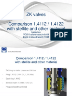 Comparison 1.4112 1.4122 With Stellite