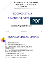 2 - Modelo Lineal SimpleS