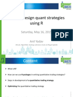 Design Quant Strategies With R