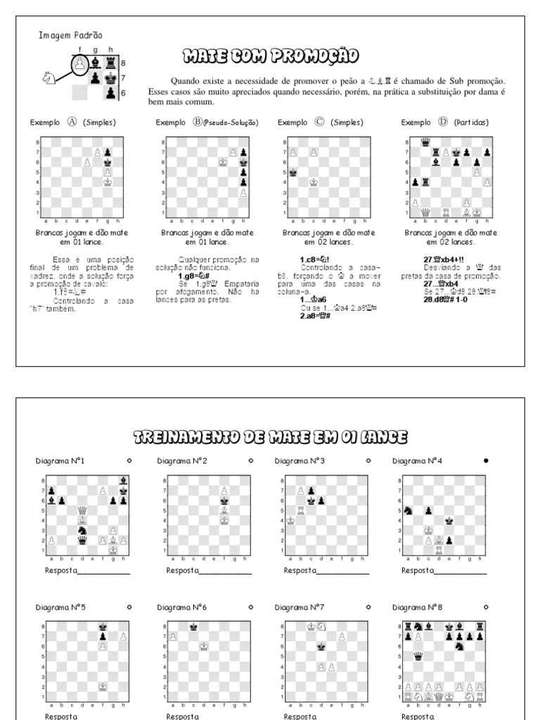 PADRÕES DE XEQUE-MATE NO XADREZ - Sheridan Ribeiro