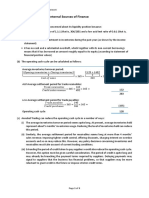 Tutorial 11 Answers - Internal Sources of Finance: Add Average Settlement Period For Trade Receivables