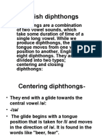 English and Arabic Diphthongs
