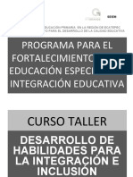 Desarrollo de Habilidades para La Integracion e Incusion Educativa