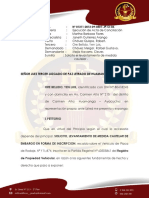 Escrito de Levantamiento de Medida Cautelar