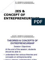 Theories & Concept of Entrepreneurship