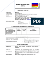 Material Safety Data Sheet BAD-14L: I. General Information