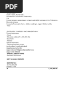 Loss by Roberry 3 Months After Death Unpaid Income Tax For 2014 Legacy in Favor of Philippines National Red Cross Legacy To City of Makati