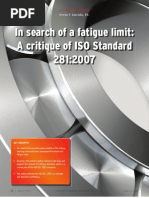 In Search of A Fatique Limit: A Critique of ISO Standrd 281:2007