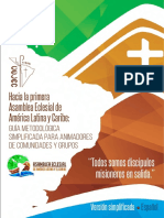 Hacia la primera Asamblea Eclesial de América Latina y Caribe-Guía metodológica simplificada para animadores de Comunidades y Grupos-VersiónSimplificada (1)