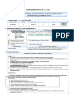 Sesión de Aprendizaje #01 2021