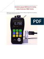 Ultrasonic Thickness Gauge A&B Scan For Testing Rubber Thickness TM281 Series