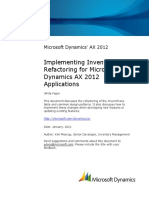 Implementing InventTrans Refactoring For Microsoft Dynamics AX Applications AX2012