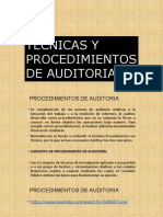 Técnicas de Auditoría