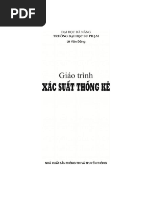 Nguyễn Đắc Toản Giao Trinh Xac Suat Thong Ke | PDF