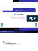 Interpolation: Dr. Sukanta Deb