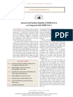 Aerosol and Surface Stability of SARS-CoV-2 as Compared With SARS-CoV-1