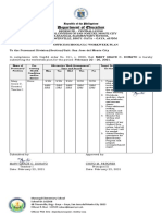 Department of Education: Office/School/Clc Workweek Plan